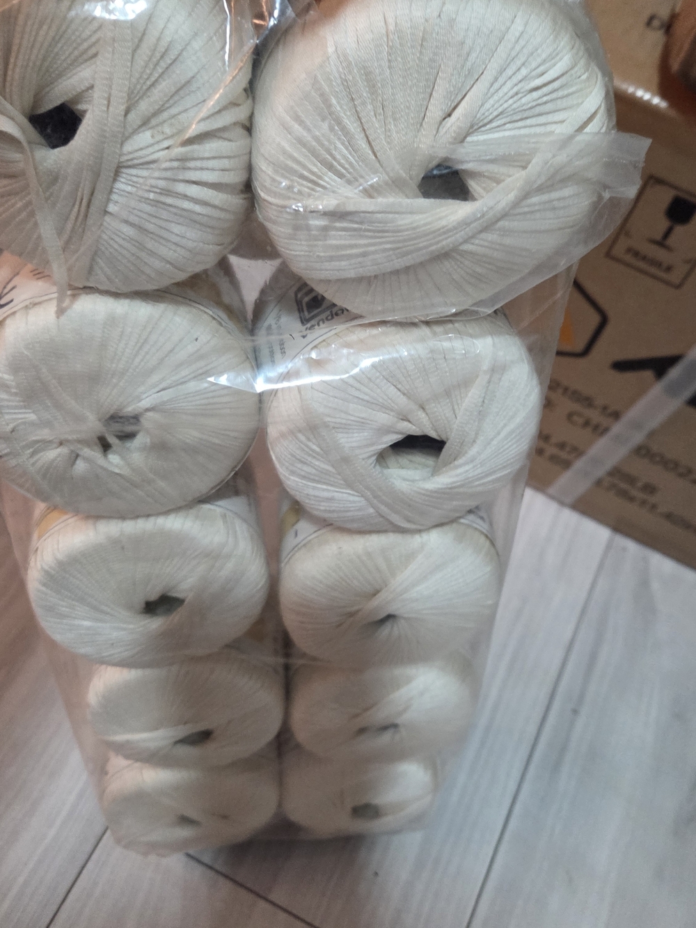 Antoine Neutral Cream Cotton Yarn - Pack of 10 Skeins
